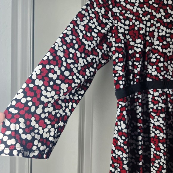 Motherhood Maternity Women's Small Adjustable White Shirt Top Red Polka Dot Baby - Picture 8 of 8